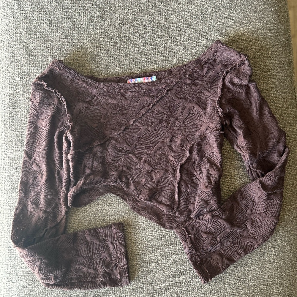Urban Outfitters Chocolate Lace Top